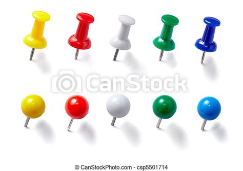 Push Pin Thumbtack Tool Office Business Collection Of Various Pushpins