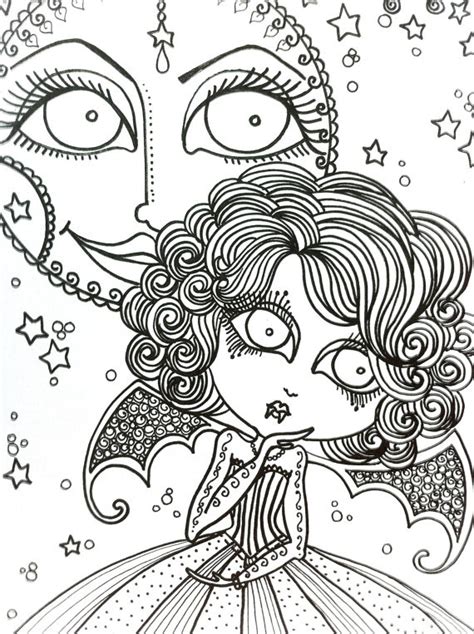Gothic Vampire Coloring Pages For Adults Coloring Pages
