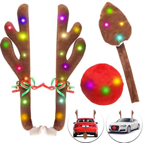 Buy Reindeer Antlers For Cars Reindeer Christmas Antlers Car Kit With