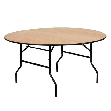 Round Heavy Duty Durable Wooden Folding Dining Table Buy Round Wood
