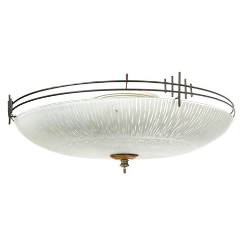 Ceiling lights set the tone for an entire room`s sense of style. Art Deco Style Black Metal Large Flush Mount Ceiling Light ...