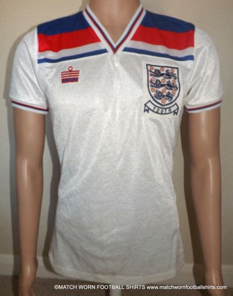 England Football Shirt 1982 1982 Admiral England Football Jersey Top