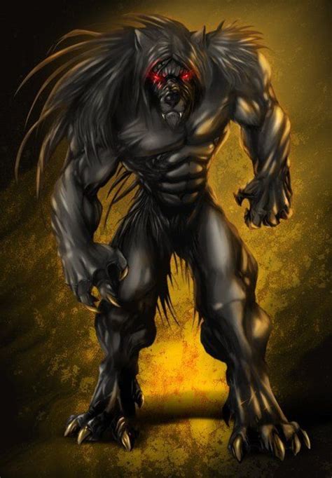 Hombre Lobo Beast Creature Creature Art Fantasy Creatures Mythical