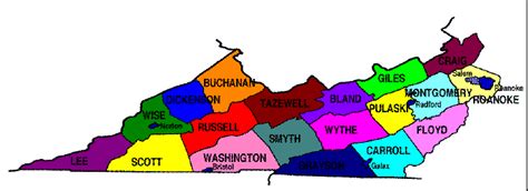 Southwestern Virginia Counties