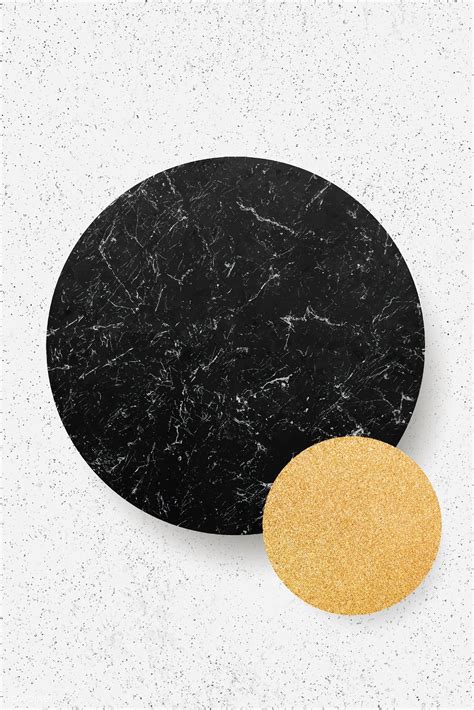 Download Premium Vector Of Black Marble Circle On White Background
