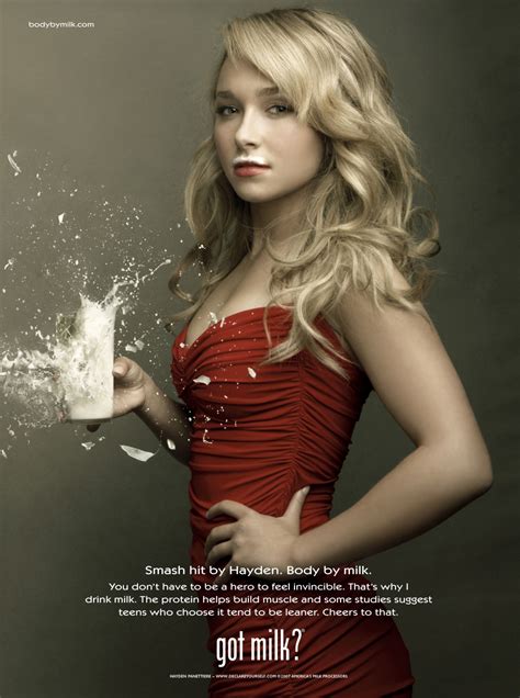 Hayden Panattiere S Milk Explodes All Over Got Milk Ad
