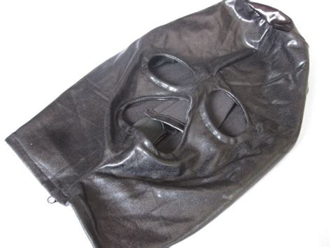 Black Slave Sex Hood Head Face Masks Adult Sex Toys For Women Bdsm