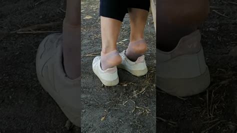 Shoeplay And Shoe Drop With Sneakers And Fine Ankle Socks Youtube