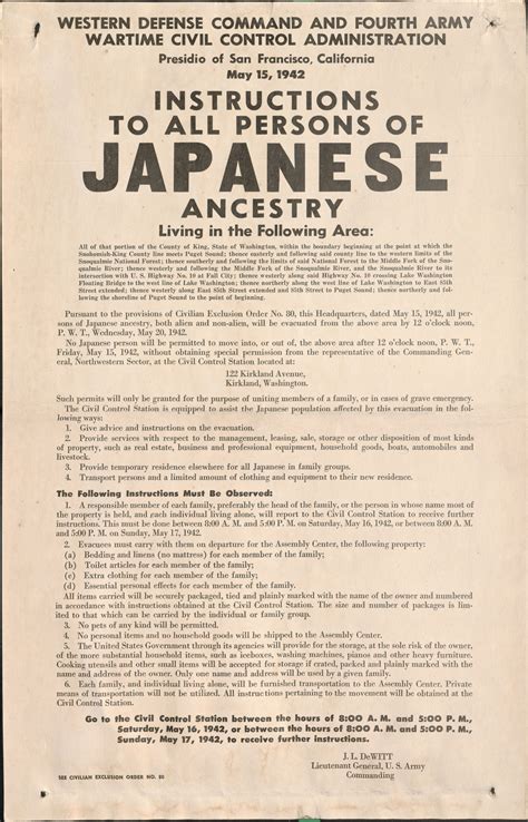 japanese american internment camps map