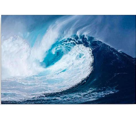 A polymer is a compound formed of repeating structural units called mers. Tableau Vague De La Mer 120 X 80 Cm - Tableau - Toile BUT