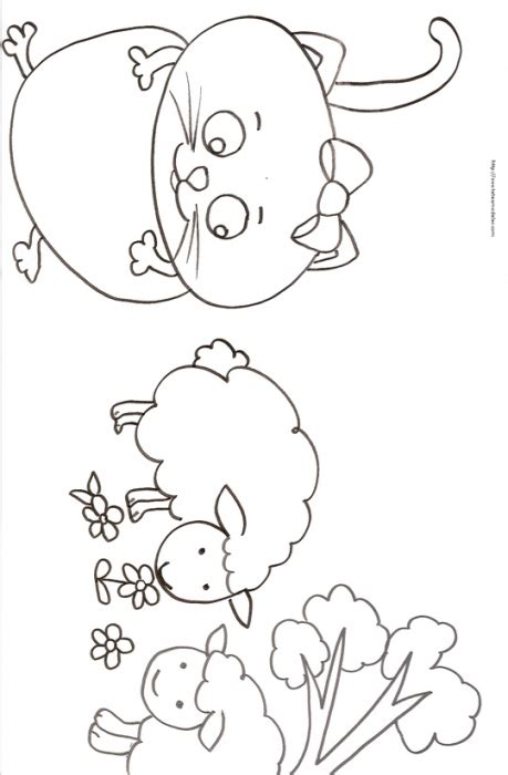 Coloriages pour enfants et adultes ➜ sortez vos crayons de couleur, nous avons des tonnes de dessins gratuits à imprimer, télécharger et colorier! Coloriage enfant : Coloriage chat mignon et mouton ...