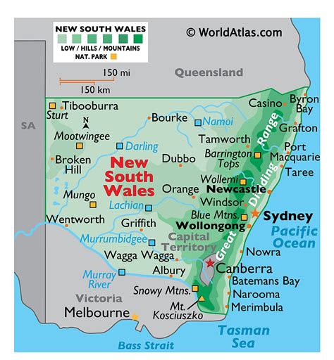 New South Wales Maps And Facts World Atlas