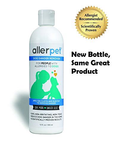Allerpet Dog Dander Remover 12oz Bottle Bonus Pet Mitt Import It All