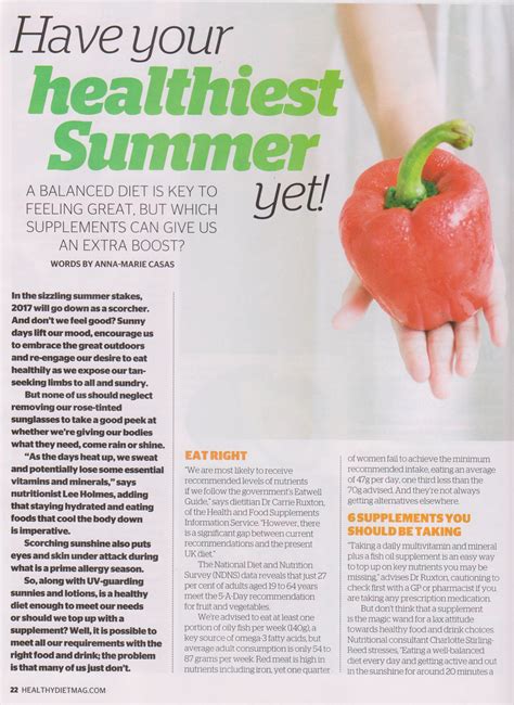 healthy diet magazine
