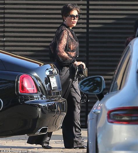 Latest Updates Kris Jenner Exposes Boobs In Lace Top