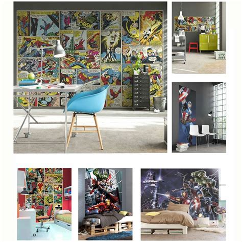 Marvel bedding marvel bedroom avengers bedroom queen sheets bed sheets superhero these decor accessories will channel your inner comic book geek into your bedroom, bathroom or living. MARVEL COMICS AND AVENGERS WALLPAPER WALL MURALS DÉCOR ...