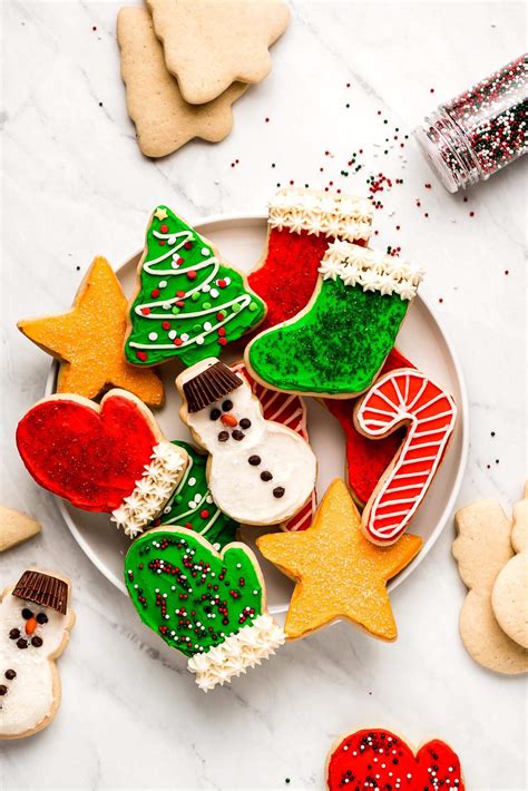 Christmas Sugar Cookies Garnish And Glaze