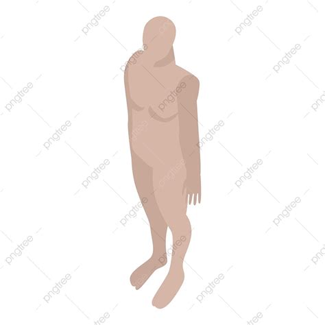 Nude Clipart Transparent Background Nude Mannequin Icon Isometric