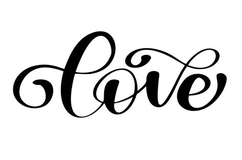 These fonts are here to impact lives, and the mere development of fonts on the face of software medium was to help people expressing their thoughts in style. lettering word Love on Valentines Day Hand drawn ...