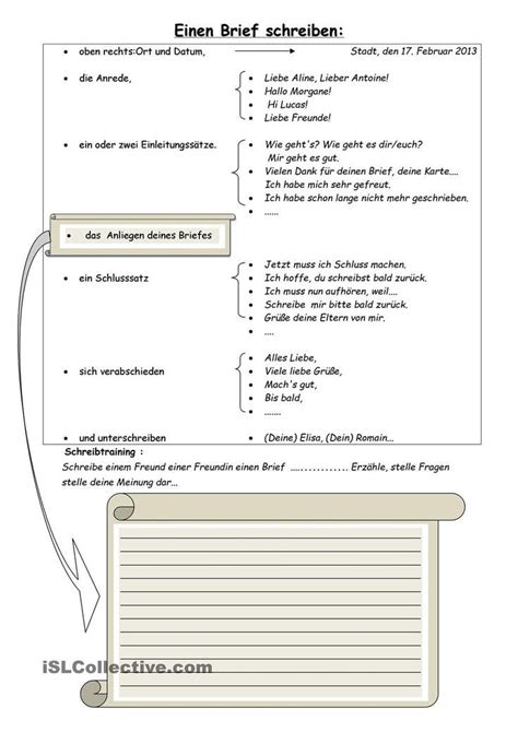 Zum beispiel benutzt man die folgenden präpositionen wie z. Einen Brief schreiben | Briefe schreiben, Brief schreiben ...