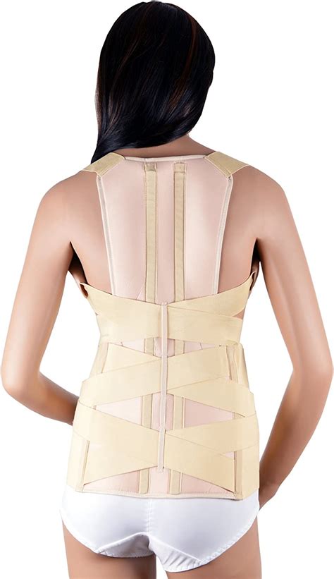 Assistica® Medical Scoliosis Support Brace Firm Posture Corrector With 2 Back Metal Splints