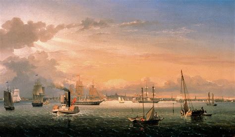 Boston Harbor 1854 Painting By Fitz Henry Lane Pixels