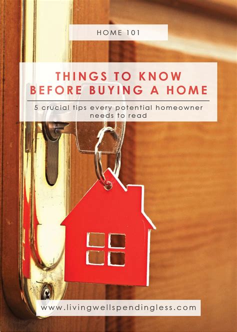 5 Things To Know Before Buying A Home Living Well Spending Less