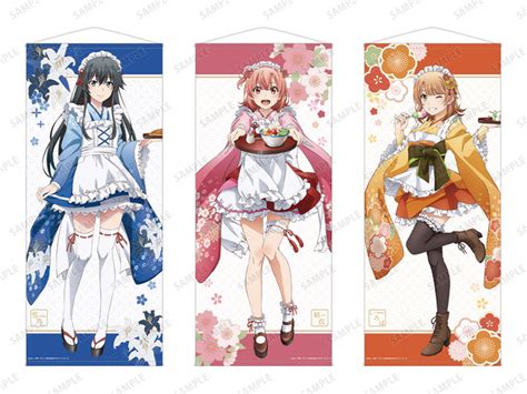 “oregairu Climax” Yukino And Yui And Iroha Appear In Newly Drawn Japanese Style Maid Costumes Pop