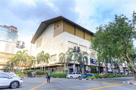 View Of Greenbelt Shopping Mall In Makati City Metro Manila Editorial