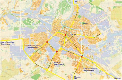 Карта Вологды с достопримечательностями на русском языке карта метро