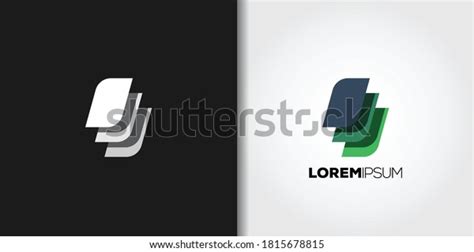 Three Layers Logo Template Set Vector