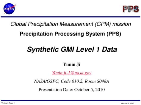 Ppt Global Precipitation Measurement Gpm Mission Precipitation