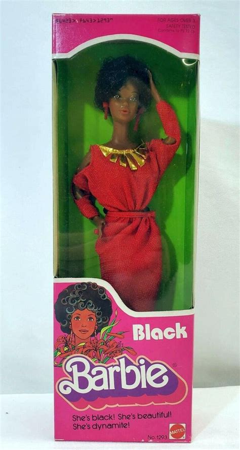 Vintage 1979 First Black Barbie Doll Disco Afro Red Dress Etsy In 2020 Black Barbie Barbie
