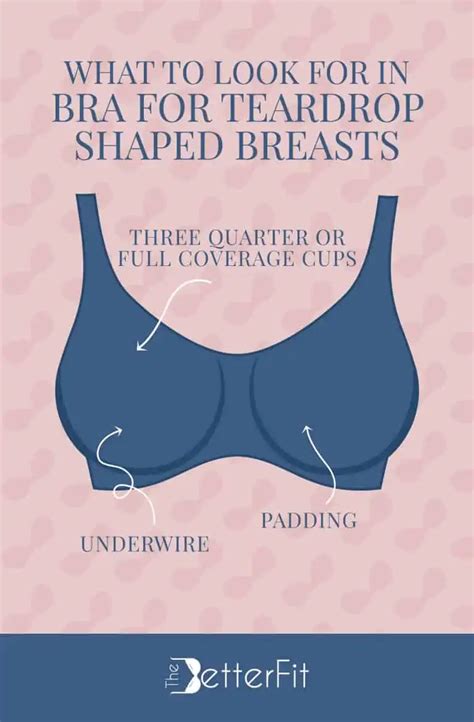 best bra for teardrop shape breasts [2024 review] thebetterfit