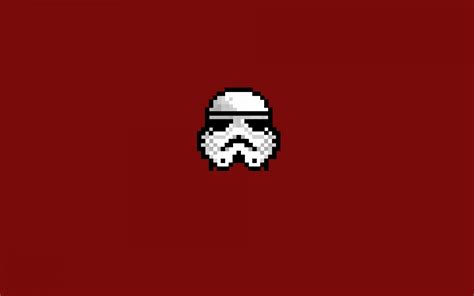 Wallpaper Star Wars Pixel Art Minimalism Red Text Logo Graphic