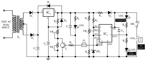 12 volt battery guardian circuit circuit diagram and instructions. 12v, 7Ah Smart Battery Charger with PCB Diagram - Engineering Projects