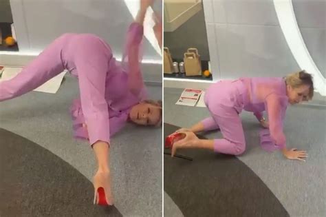 Amanda Holden Flaunts Flexibility As Ashley Roberts Teaches Raunchy