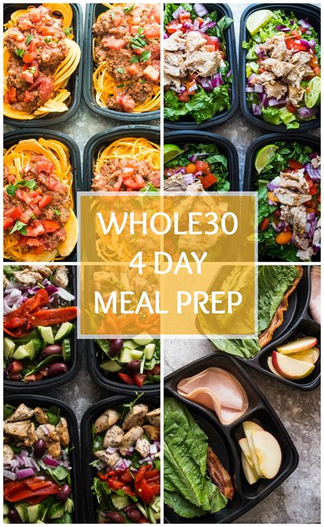4 Day Whole30 Meal Prep Plan The Kitcheneer
