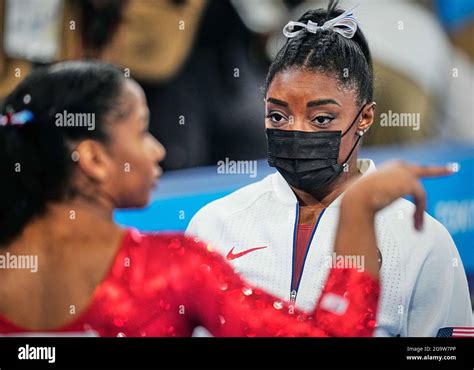 Ariake Gymnastics Centre Tokyo Japan 27th July 2021 Simone Biles Of United States Of