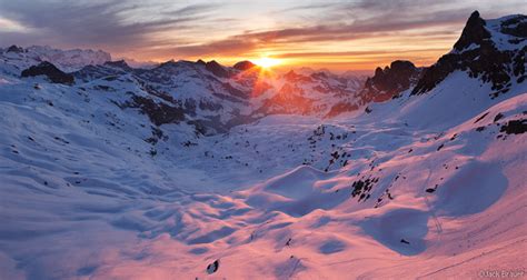 Griessental Sunset 2 Urner Alps Switzerland Mountain