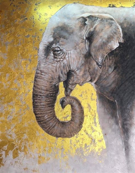 Elephant Painting Oil Painting