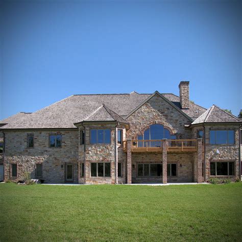 Modern Rustic Dream Home Exterior Stone Veneer Ranch Style Stone Design