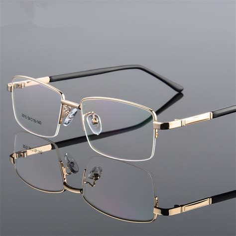 Buy Ultra Light Titanium Alloy Electroplated Metal Eyeglasses Frame With