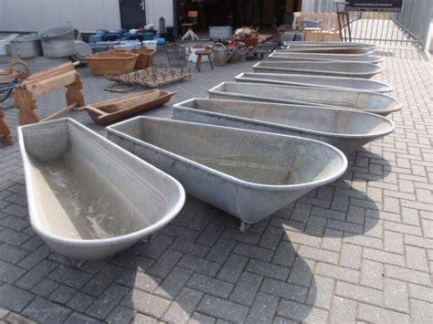 When we need to water plants or collect fruits, vegetables, toys we look for a bucket. Vintage French galvanized bath tubs | Galvanized bathtub ...