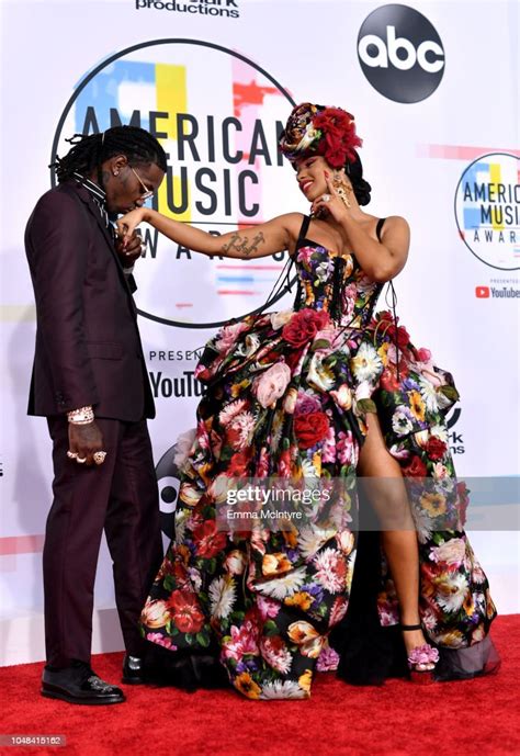 Offset And Cardi B Attend The 2018 American Music Awards At Microsoft