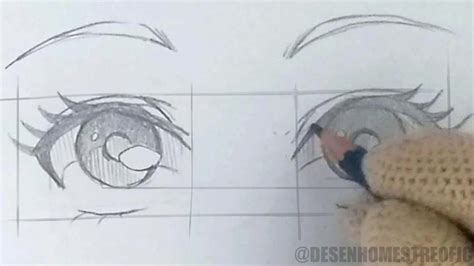Como Desenhar Olhos De Anime Simples Passo A Passo Iniciante Youtube