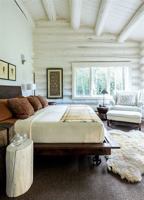 20 Modern Log Cabin Interior Design Pimphomee