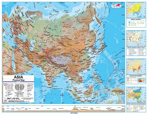 Online Maps Asia Physical Map