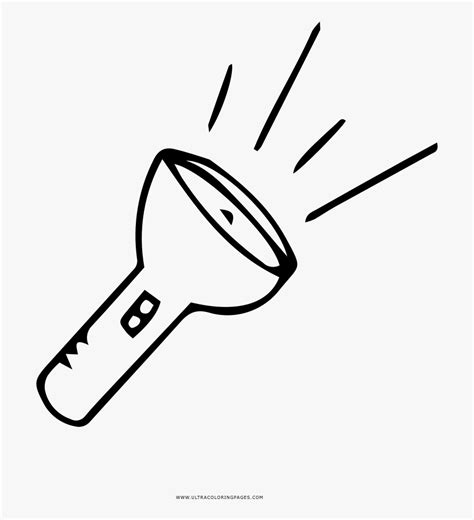 Flashlight Coloring Page Free Transparent Clipart Clipartkey