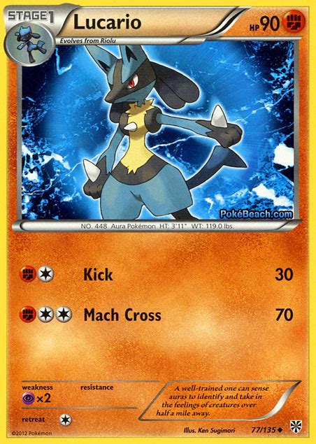Lucario 77135 Plasma Storm Pokemon Card Review Primetimepokemon